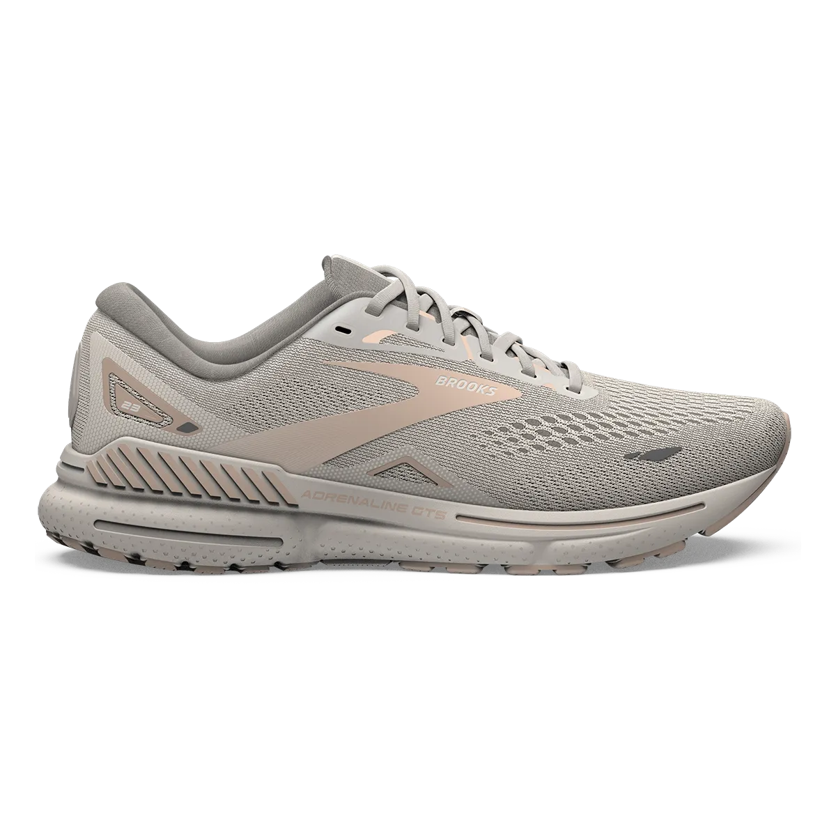 Brooks Adrenaline GTS 23 - Kristallgrau - Villa - Weiß