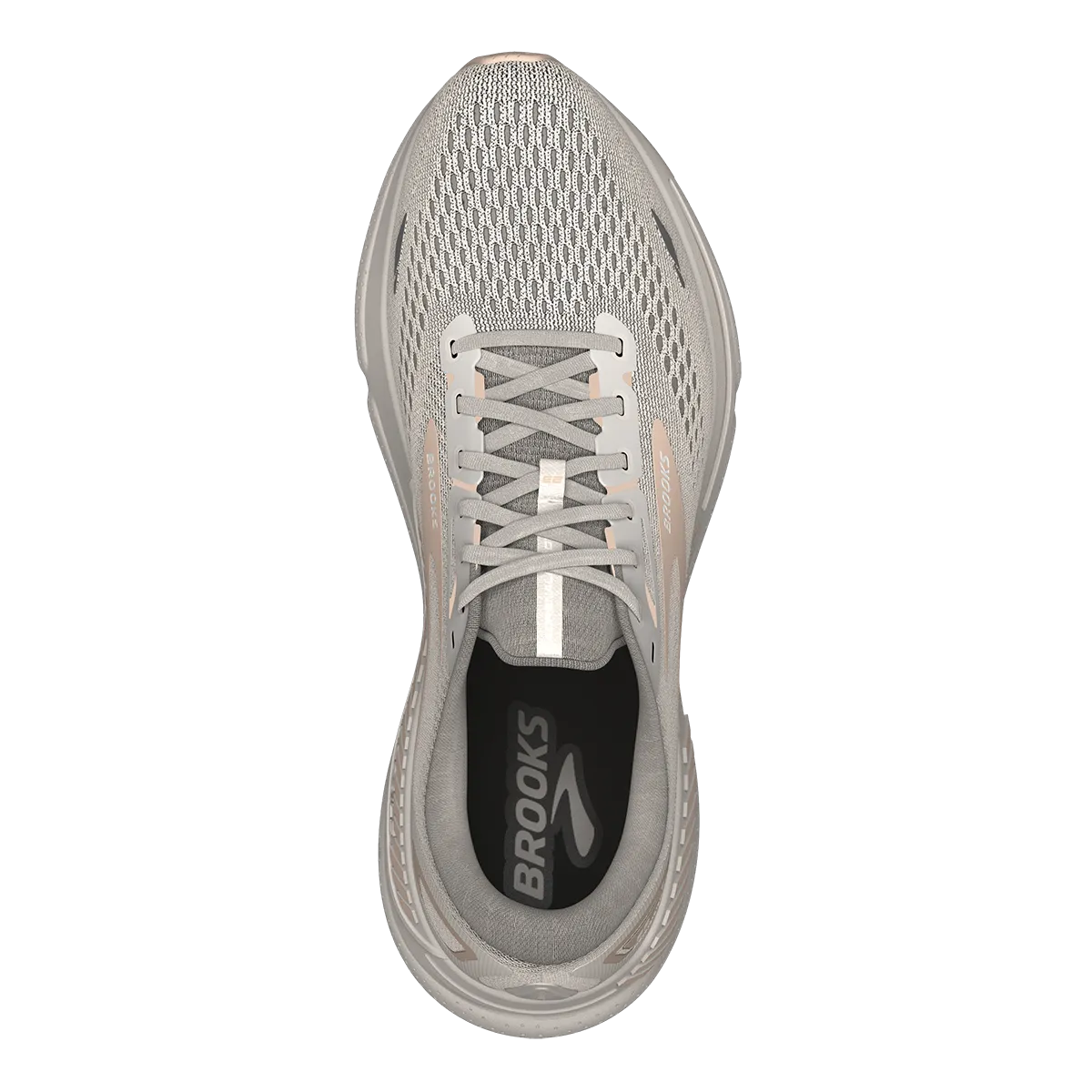 Brooks Adrenaline GTS 23 - Kristallgrau - Villa - Weiß