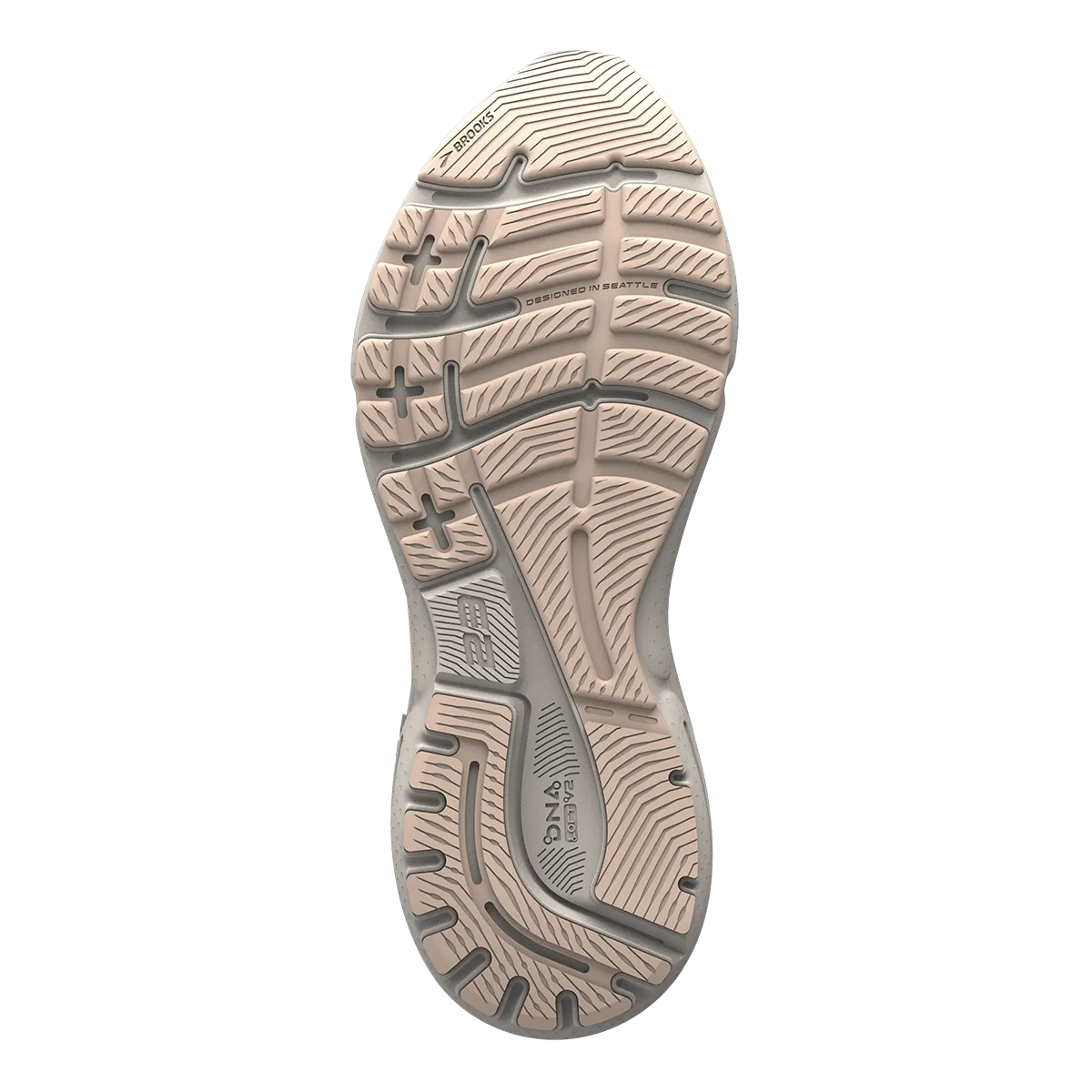 Brooks Adrenaline GTS 23 - Kristallgrau - Villa - Weiß