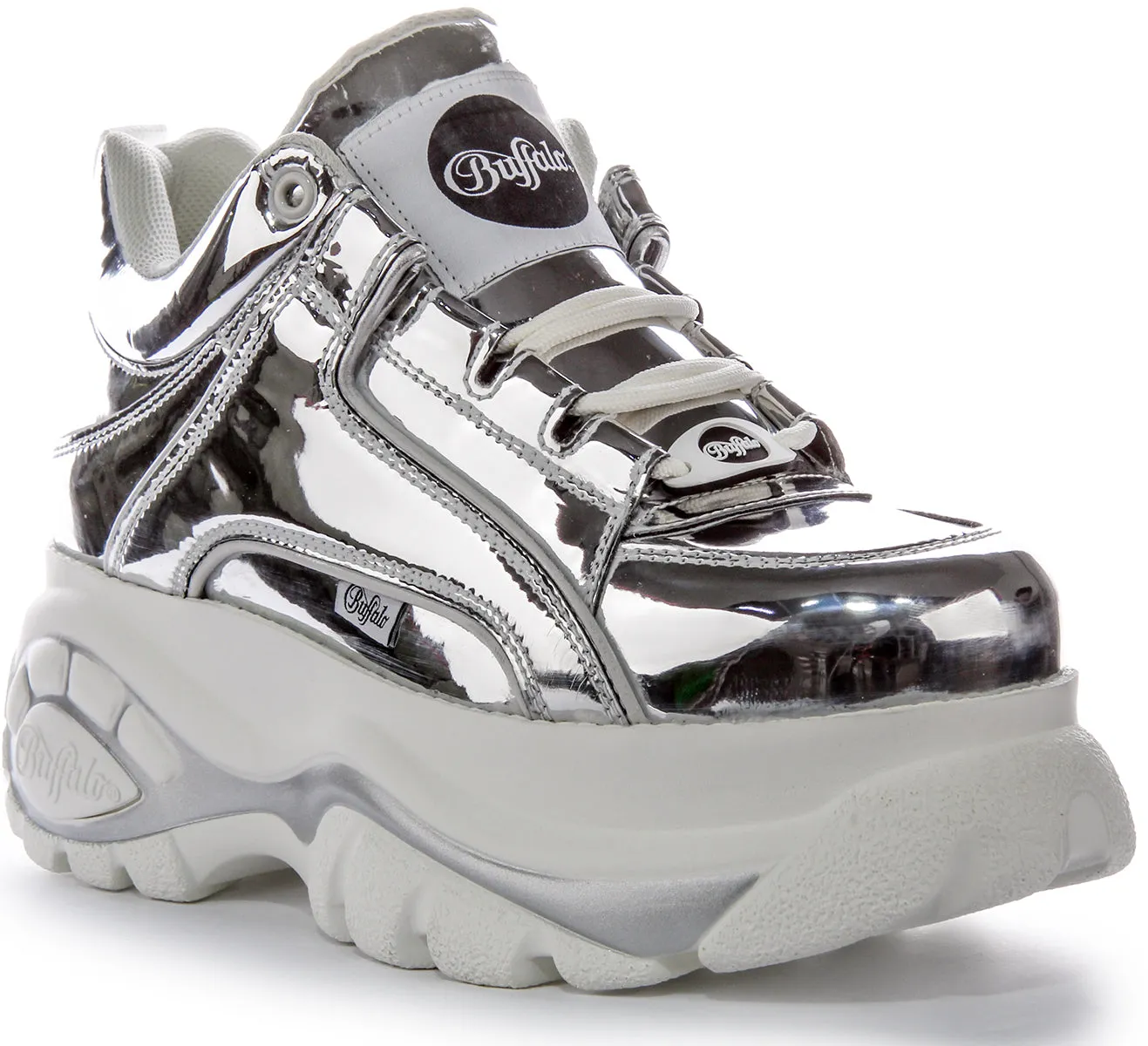 Buffalo 1339-14 2.0 In Silber Metallic Damenschuhe Buffalo