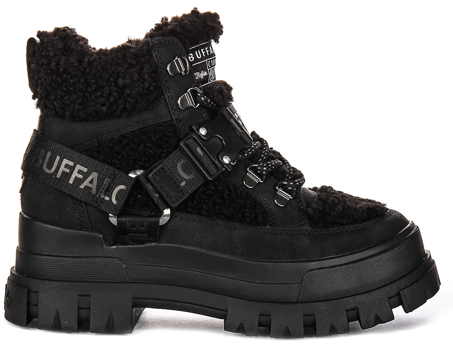 Buffalo Aspha Com1 Warm In Black Damenschuhe Buffalo