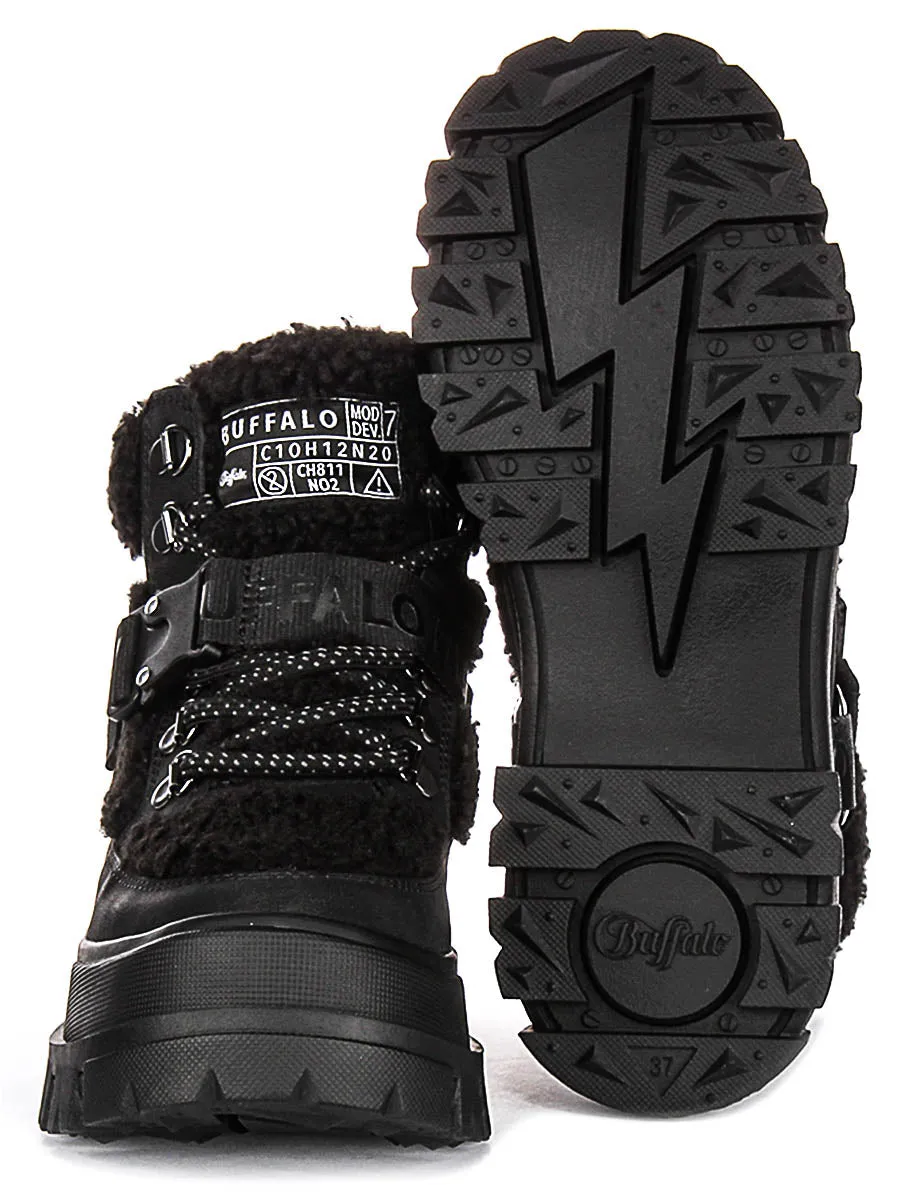Buffalo Aspha Com1 Warm In Black Damenschuhe Buffalo