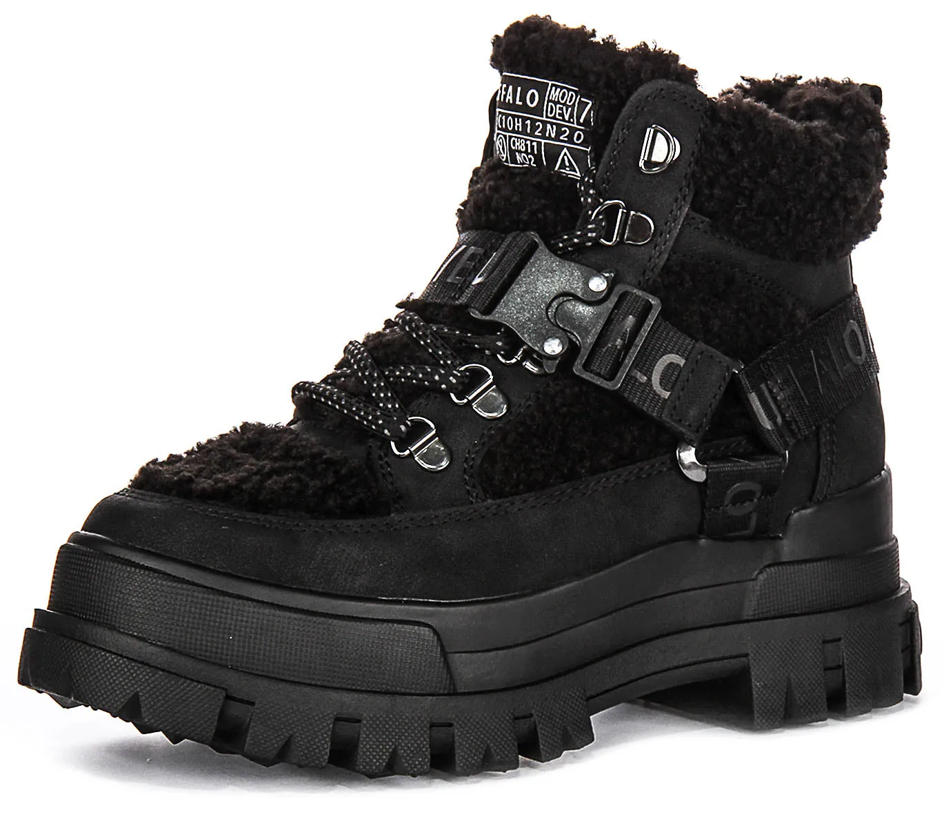 Buffalo Aspha Com1 Warm In Black Damenschuhe Buffalo