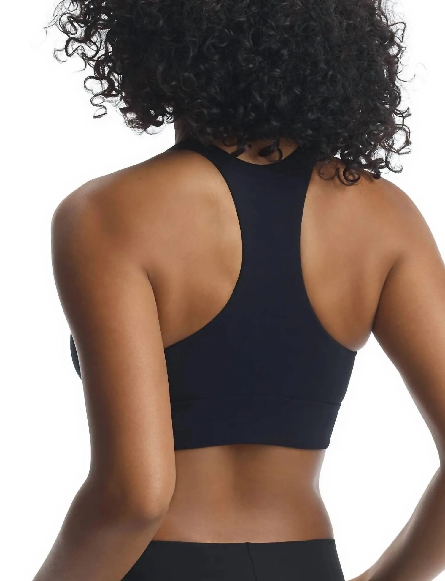 Butter Bequemes Racerback-Bralette in Mitternacht