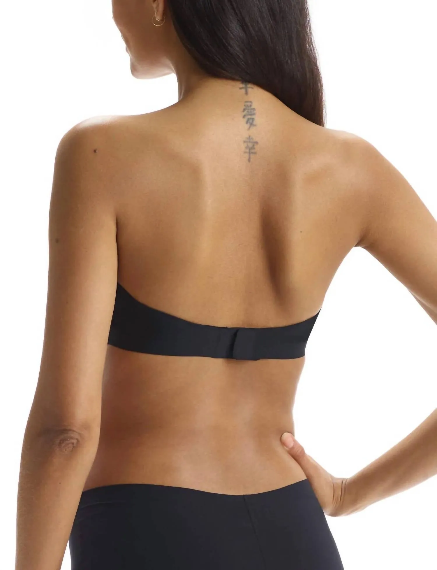 Butterweicher Trägerloser Bralette-Support in Schwarz