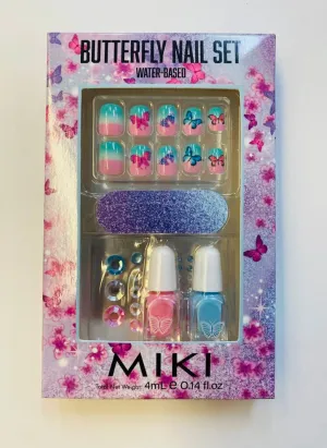 Butterfly Wasserbasierter Nagelset Miki
