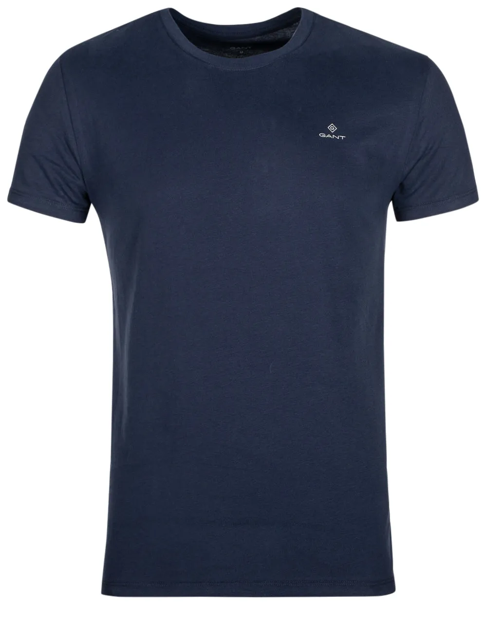 C-Ausschnitt T-Shirt 2er-Pack Marineblau Weiß