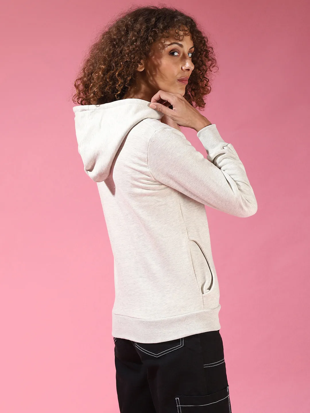 Campus Sutra Damen Solide Stilvolle Freizeitjacke