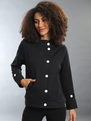 Campus Sutra Damen Solide Stilvolle Freizeitjacke