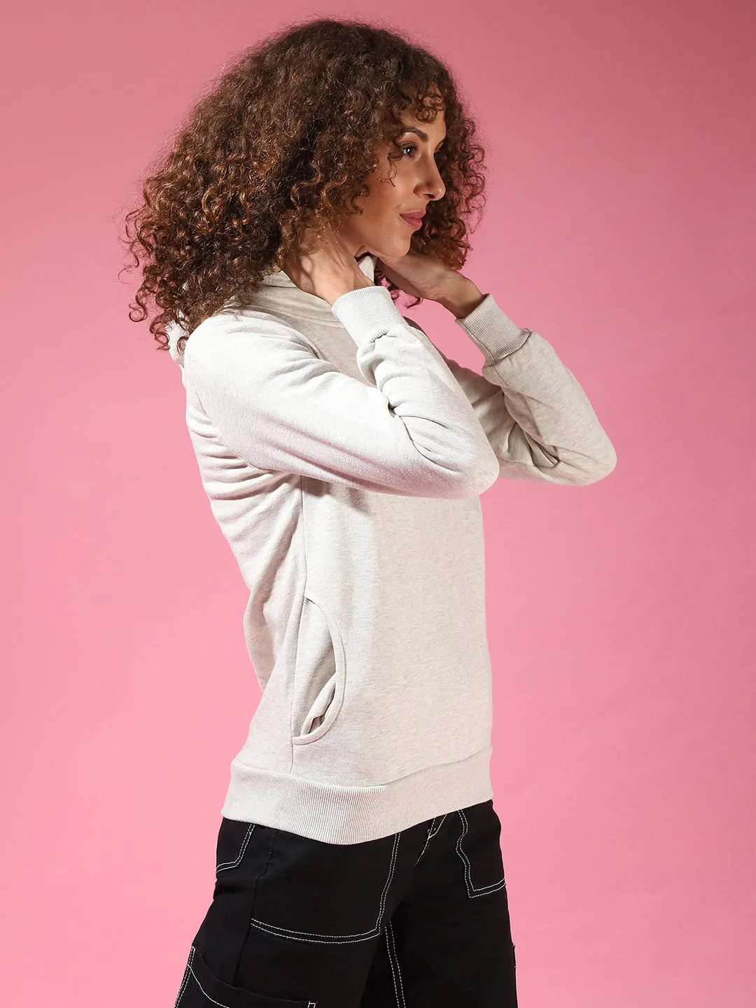 Campus Sutra Damen Solide Stilvolle Freizeitjacke