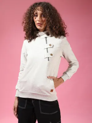 Campus Sutra Damen Solide Stilvolle Freizeitjacke
