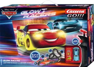 Carrera los!!! Disney Cars Leucht-Rennbahn Slot Cars