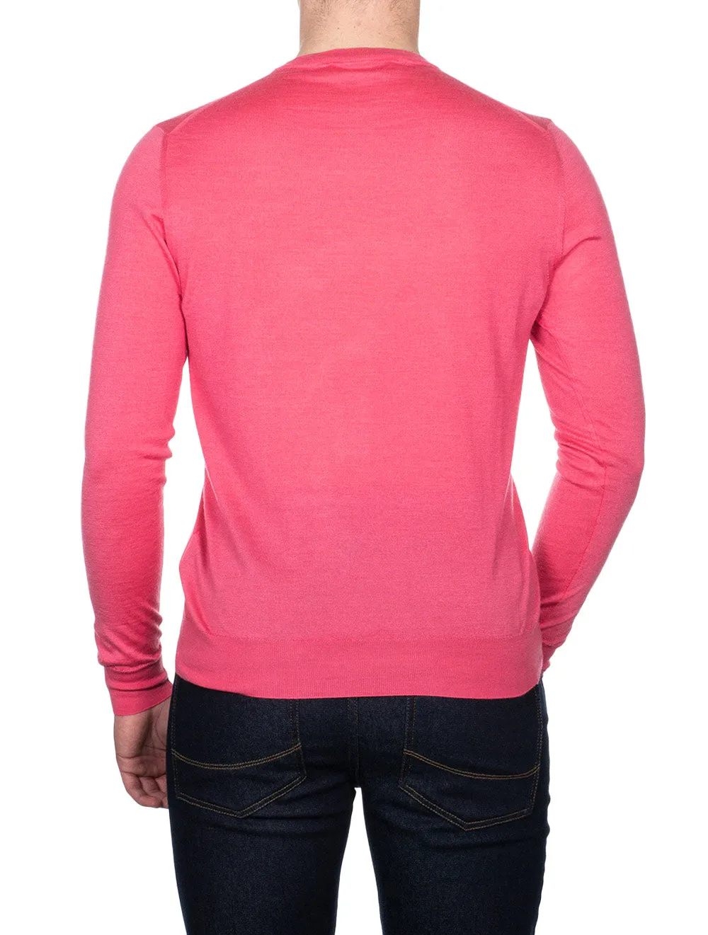 Kaschmir & Seide Rundhalsausschnitt Rosa