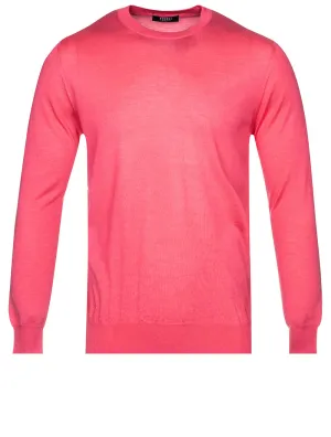 Kaschmir & Seide Rundhalsausschnitt Rosa