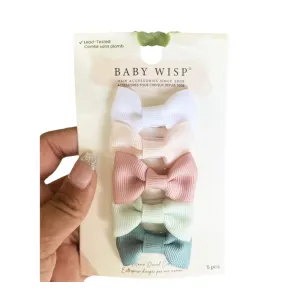Charlotte Schleifen-Snap-Clips-Set aus 5 Stück - Verblasste Erinnerung von Baby Wisp