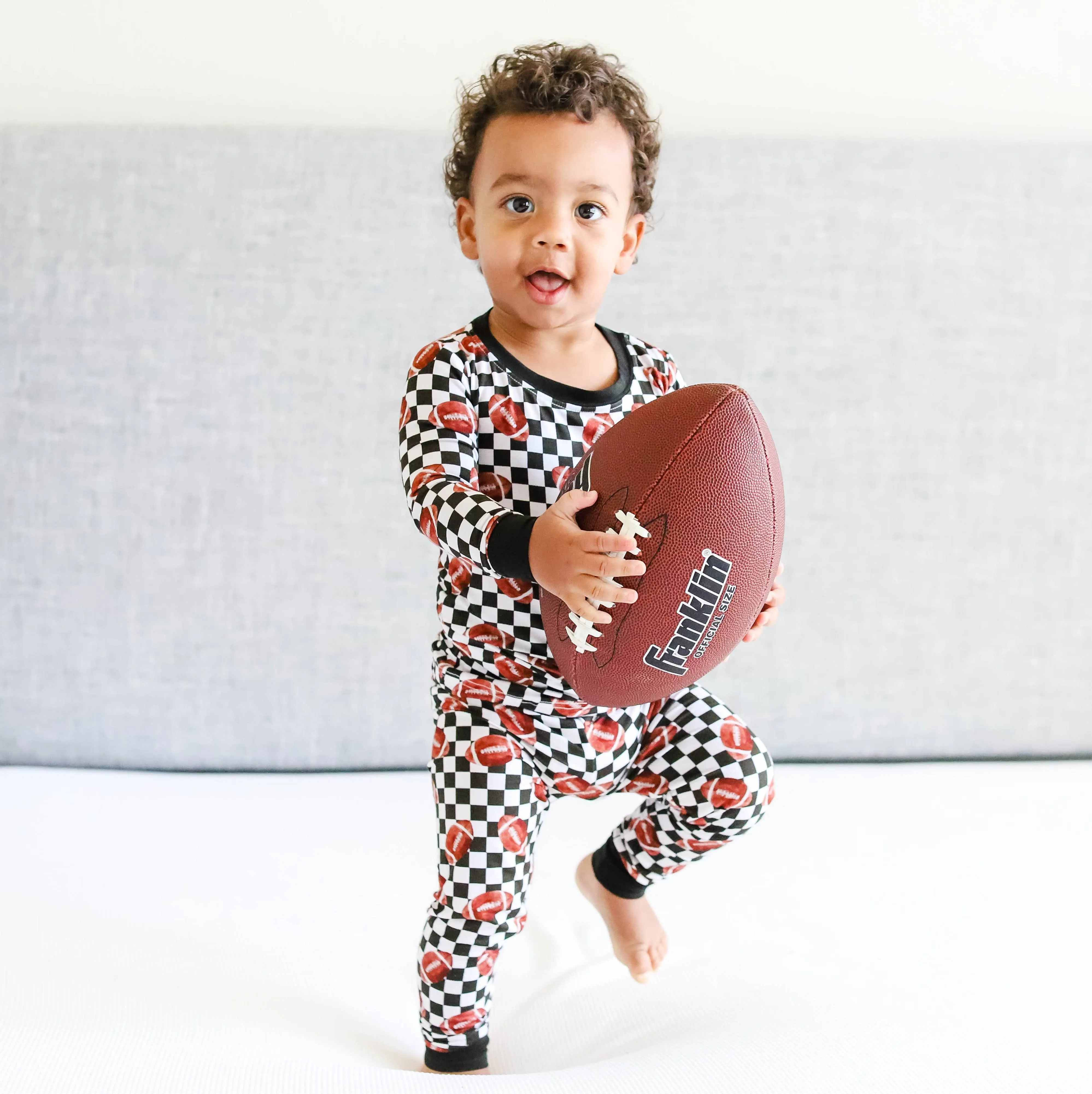 Karierter Fußball-Traum-Set Babykids_Dream-Big-Little-Co
