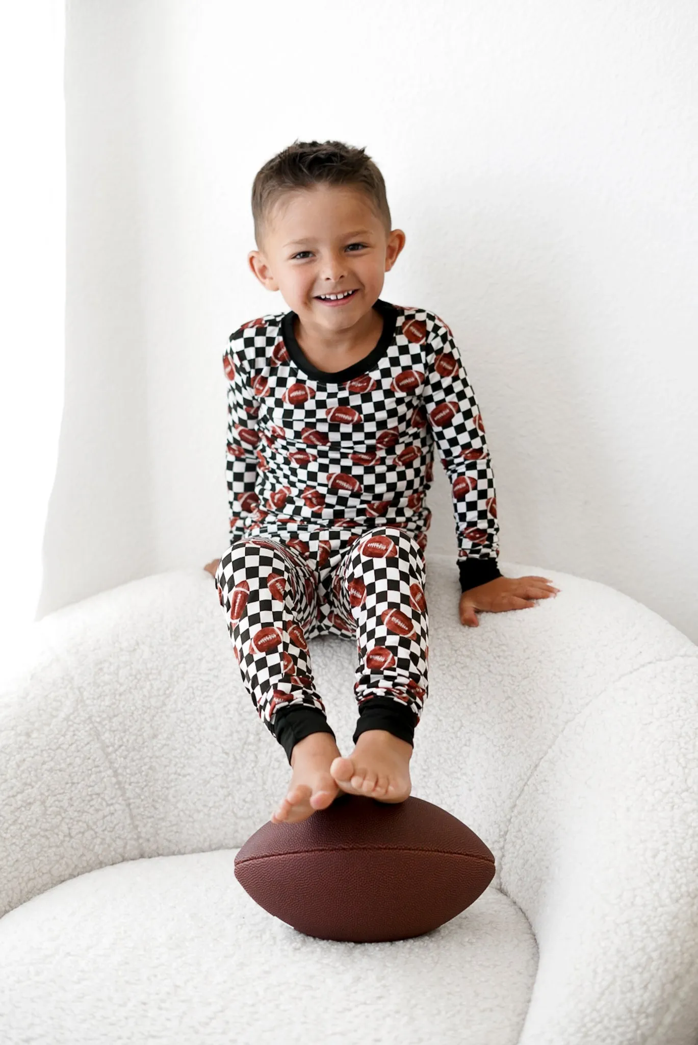 Karierter Fußball-Traum-Set Babykids_Dream-Big-Little-Co