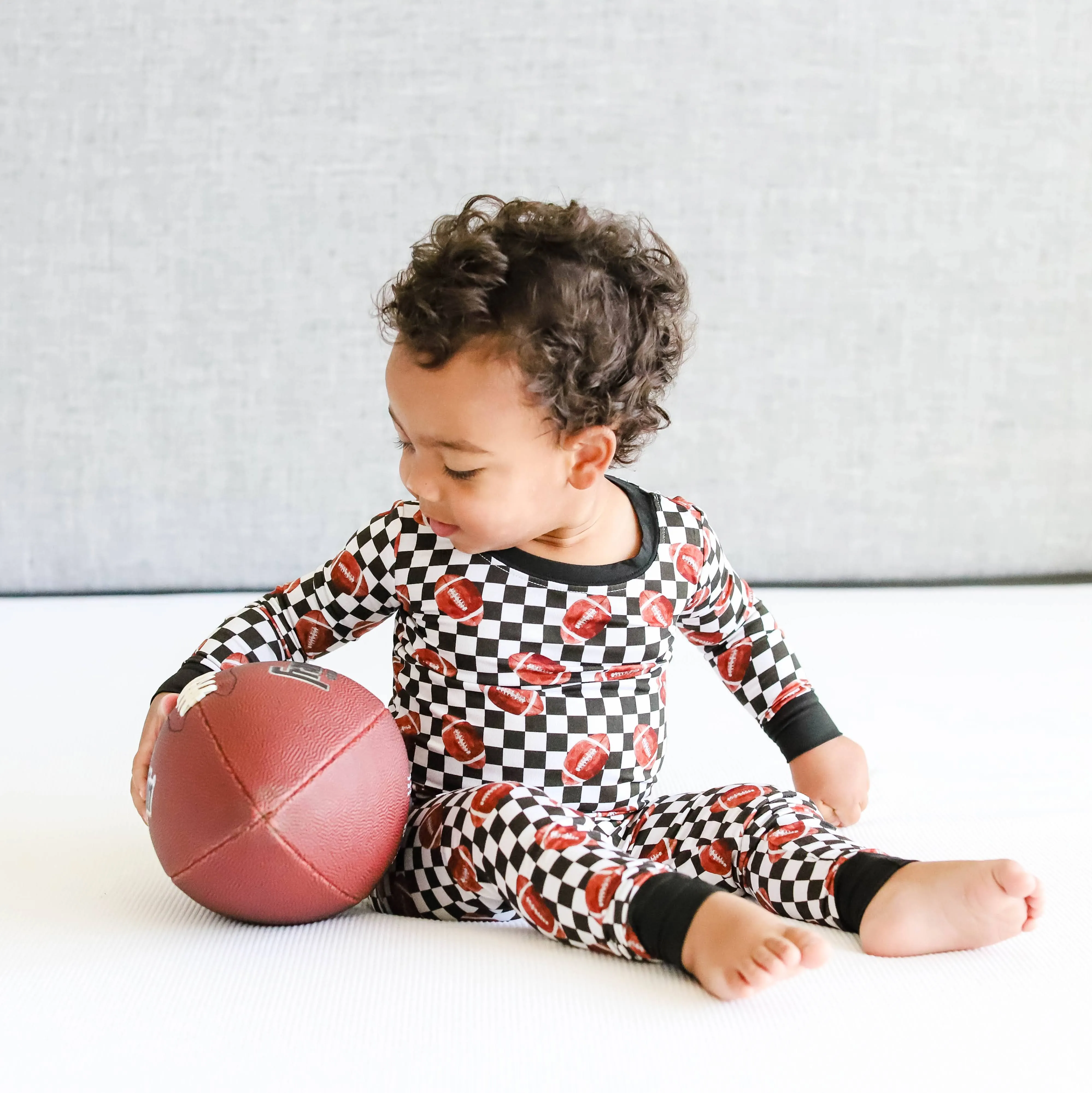 Karierter Fußball-Traum-Set Babykids_Dream-Big-Little-Co