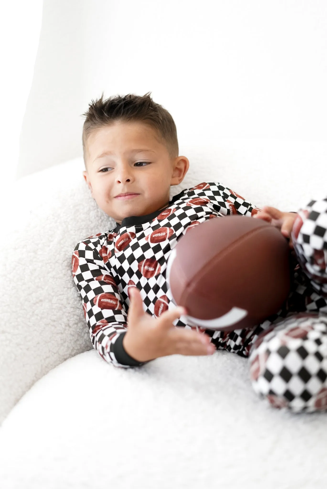 Karierter Fußball-Traum-Set Babykids_Dream-Big-Little-Co