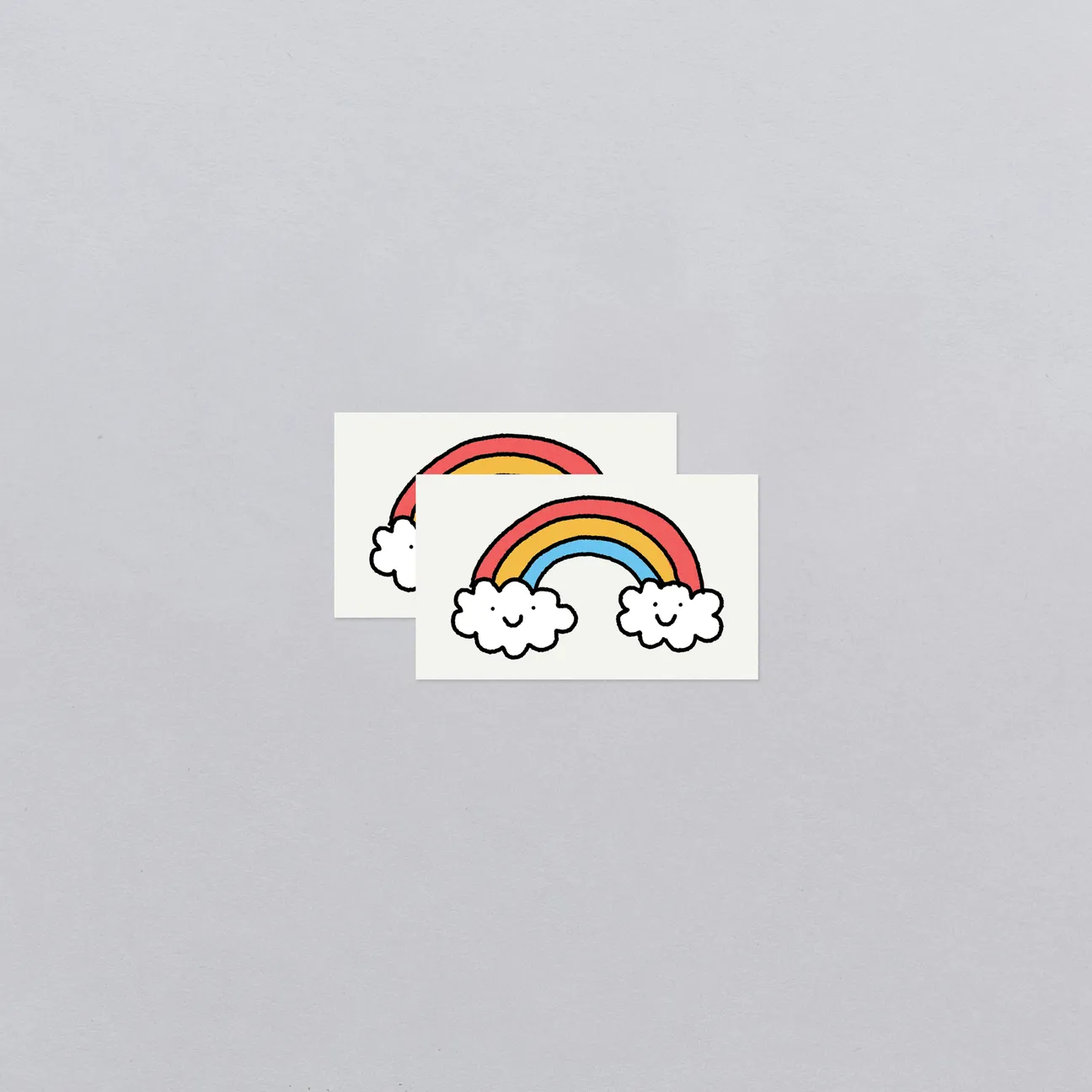 Fröhliche Regenbogen-Tattoos - Set mit 2 von Tattly