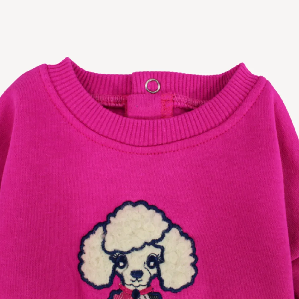 Schickes Pudel-Langarm-Sweatshirt