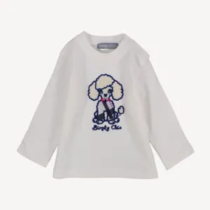 Schickes Pudel Langarm-T-Shirt