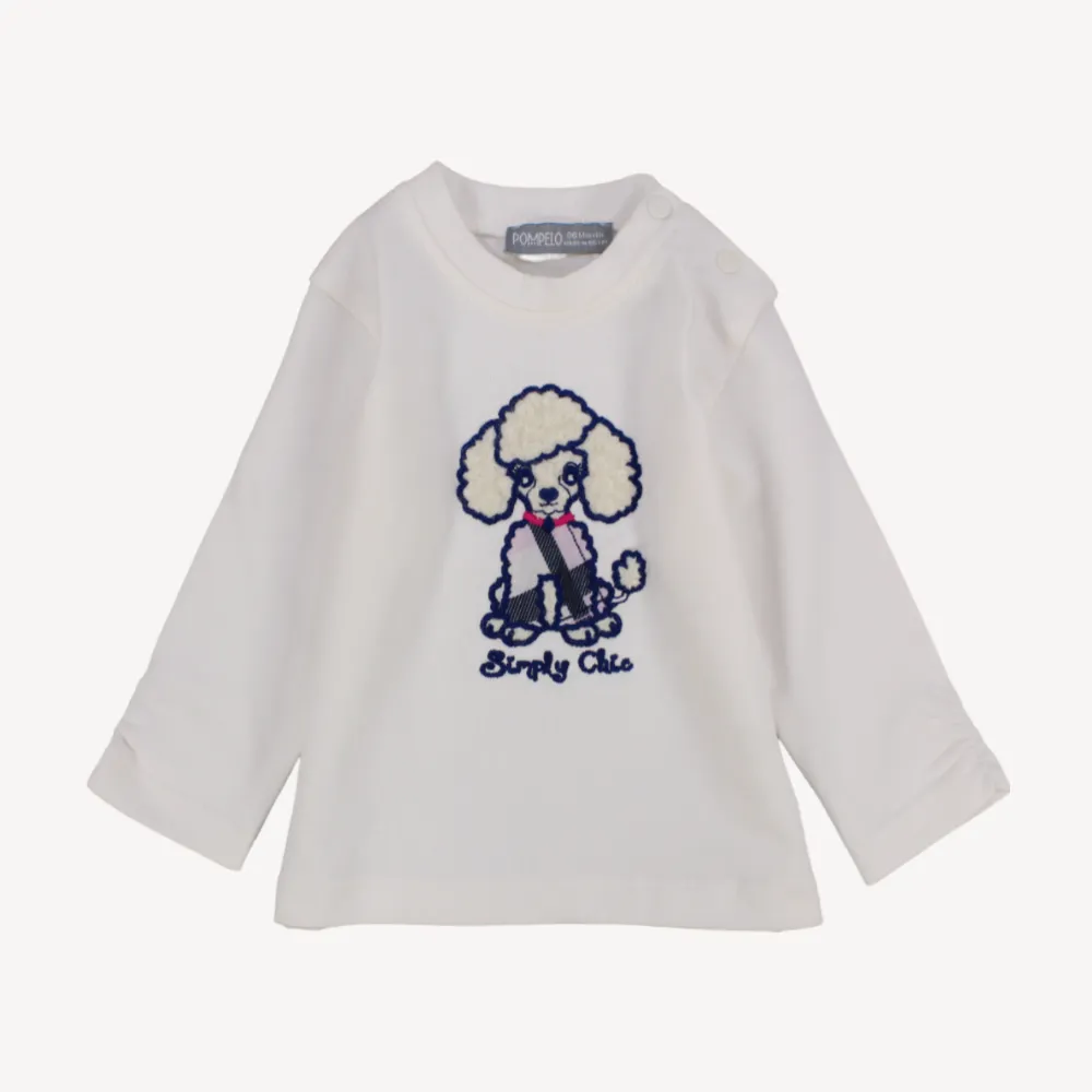 Schickes Pudel Langarm-T-Shirt