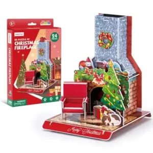 3D-Puzzle Weihnachtskamin