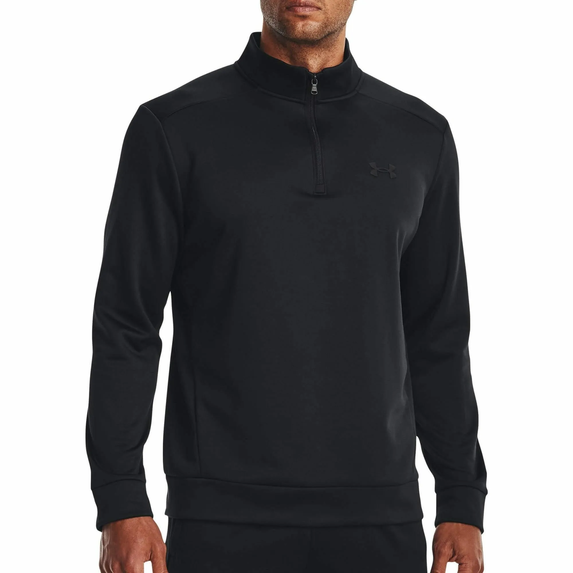 Unterwäsche Under Armour Herren Under Armour Fleece Halbzip Langarm Herren Trainingsoberteil - Schwarz