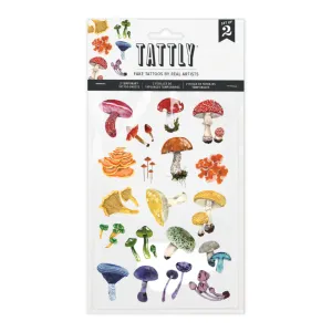 Bunte Pilz-Tattoo-Bögen - Set mit 2 von Tattly