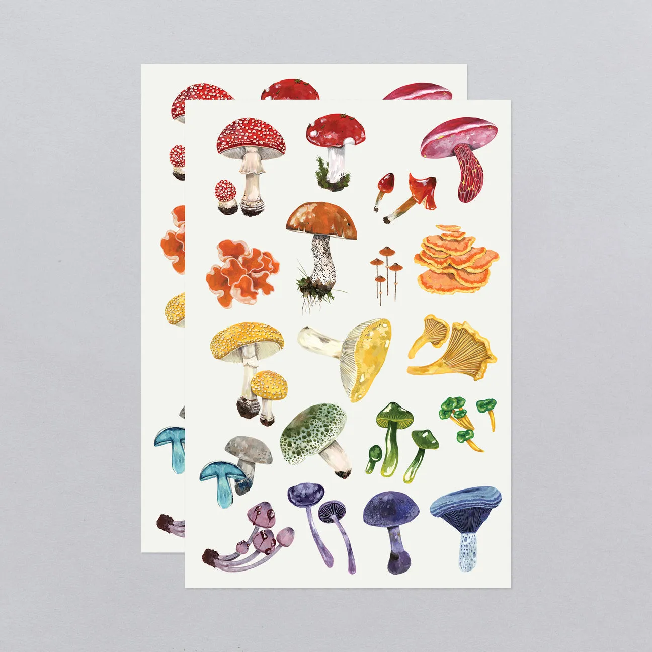 Bunte Pilz-Tattoo-Bögen - Set mit 2 von Tattly