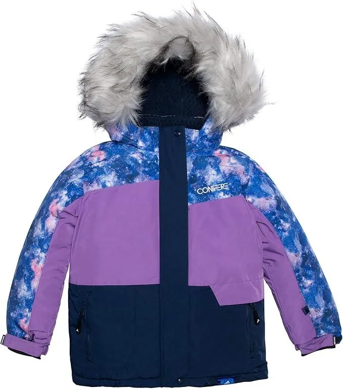 Conifere Billow Charm Mädchen Schneeanzug Set - Lila - (Größe 7) Babykids Conifere