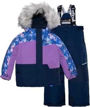 Conifere Billow Charm Mädchen Schneeanzug Set - Lila - (Größe 7) Babykids Conifere