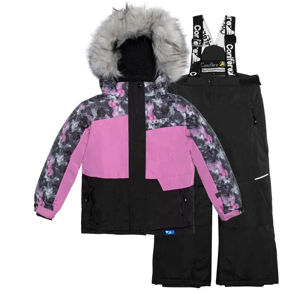 Conifere Billow Charm Mädchen Schneeanzug Set - Lila - (Größe 7) Babykids Conifere