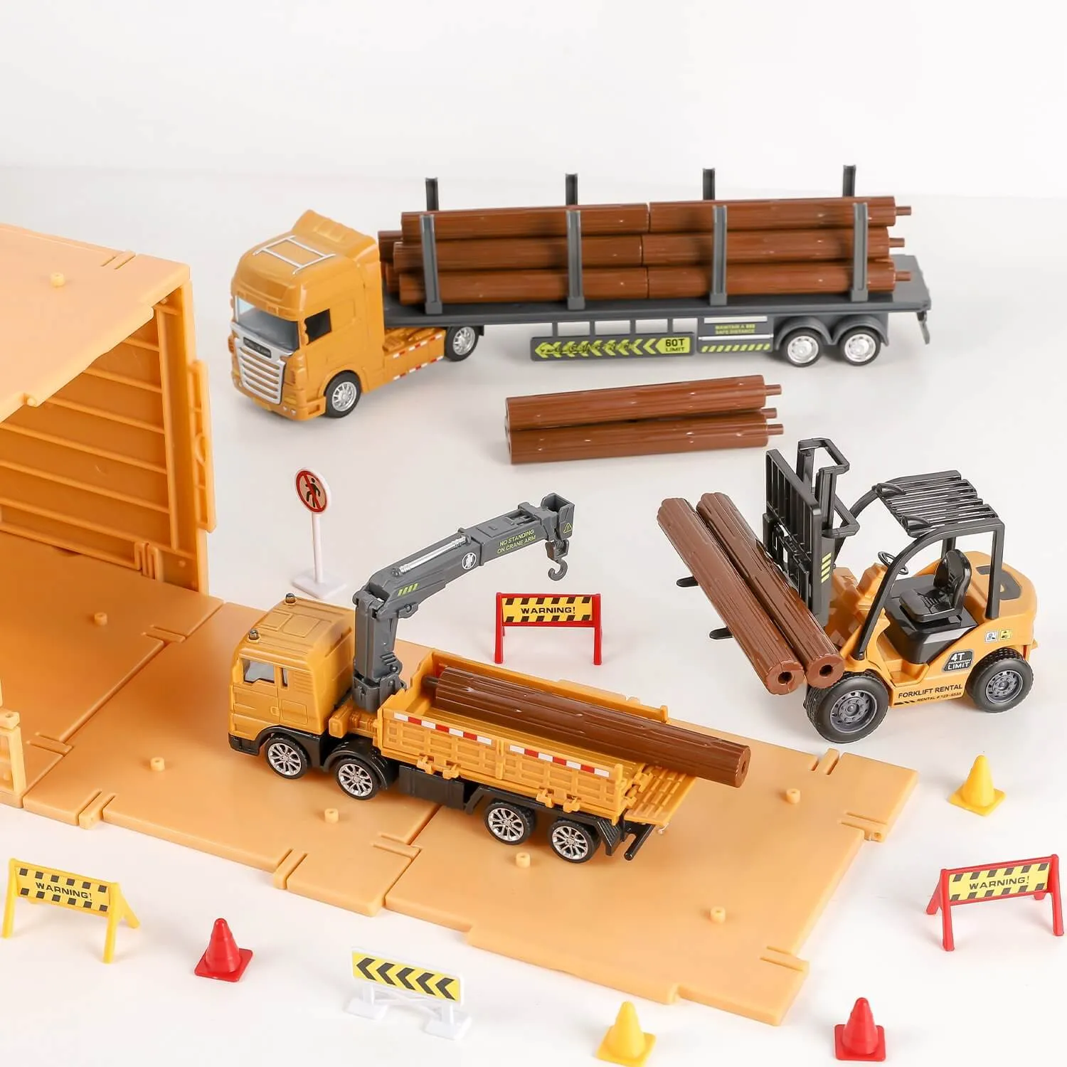 Bau-Lasttransportfahrzeuge Kranwagen Spielzeug-Sets