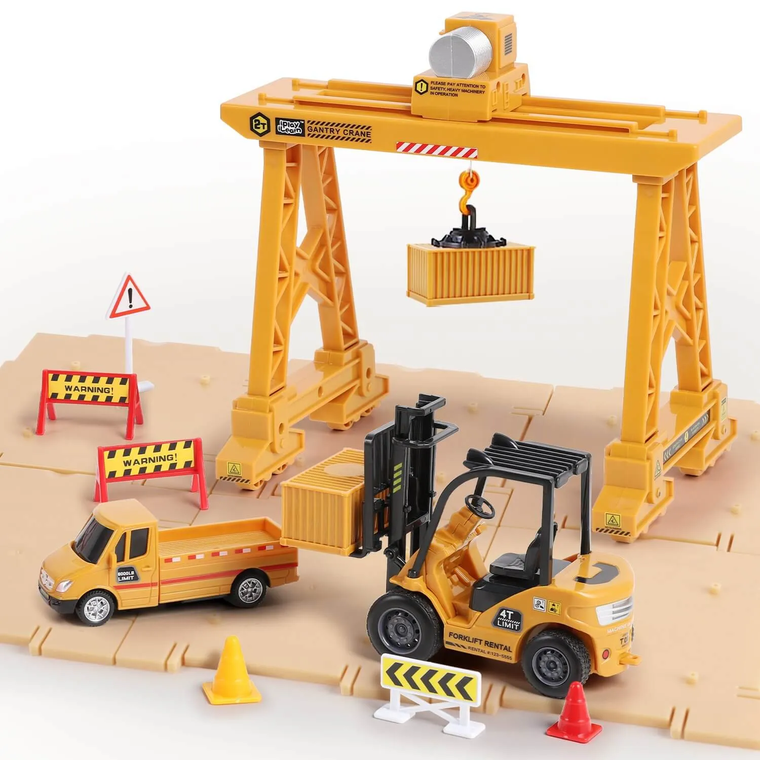 Bau-Lasttransportfahrzeuge Kranwagen Spielzeug-Sets