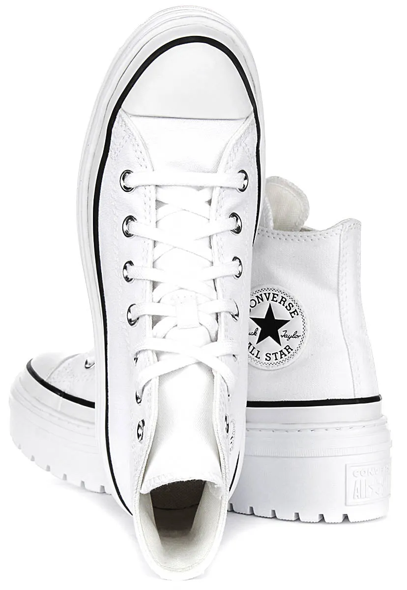 Converse All Star Lugged Absatz Plateau A10364C in Weiß Schuhe Converse