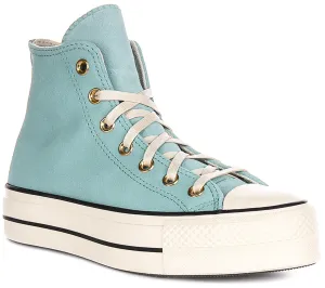 Converse Chuck Taylor All Star Lift A13824C in Blau Weiß für Damen Schuhe Converse
