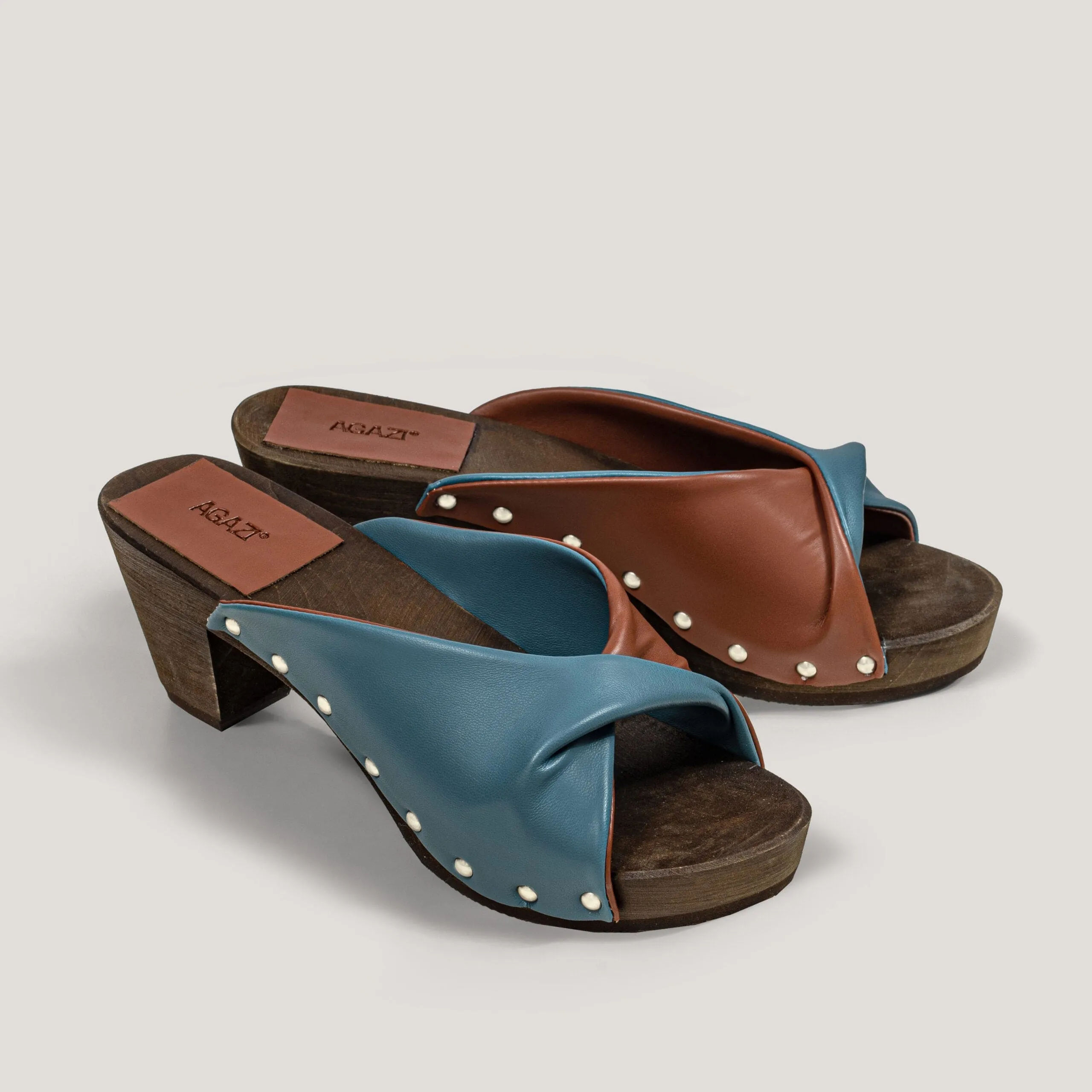 Vegane Clogs aus Maisleder | Jeans & Karamell