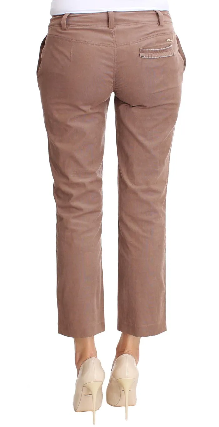 Costume National Cropped Cordhosen Damenhose