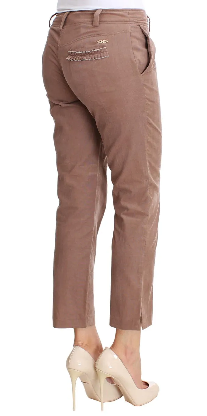 Costume National Cropped Cordhosen Damenhose
