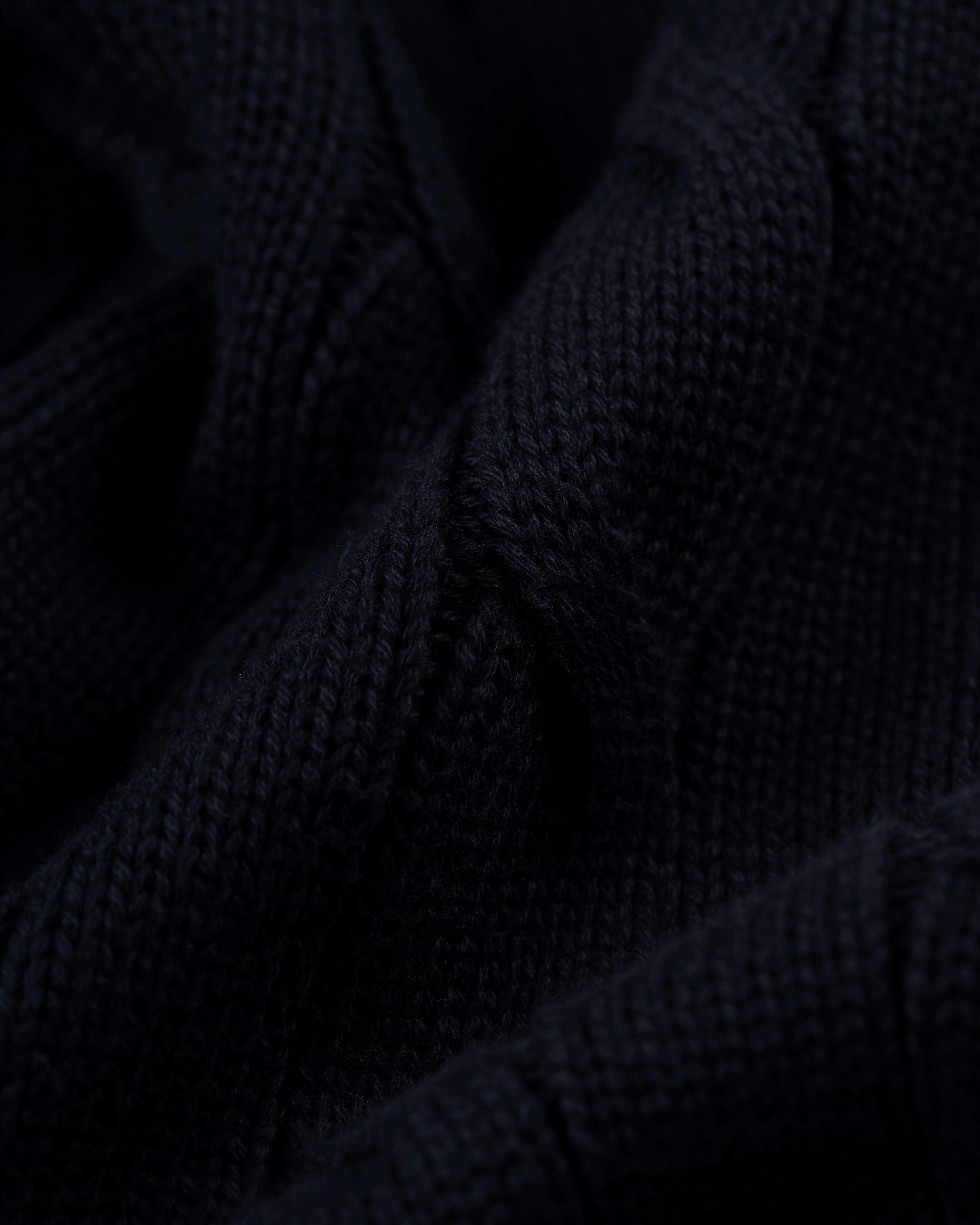 BAUMWOLLE CRICKET PULLOVER - MARINE/ECRU