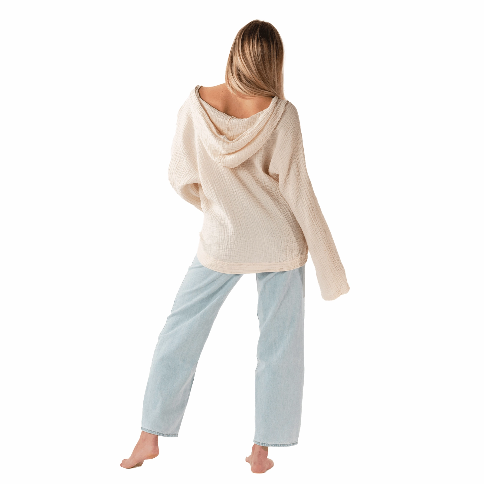 Cream Baja Pullover