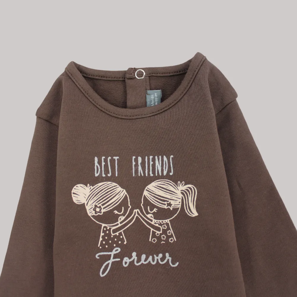 Niedliches Mädchen Langarm T-Shirt
