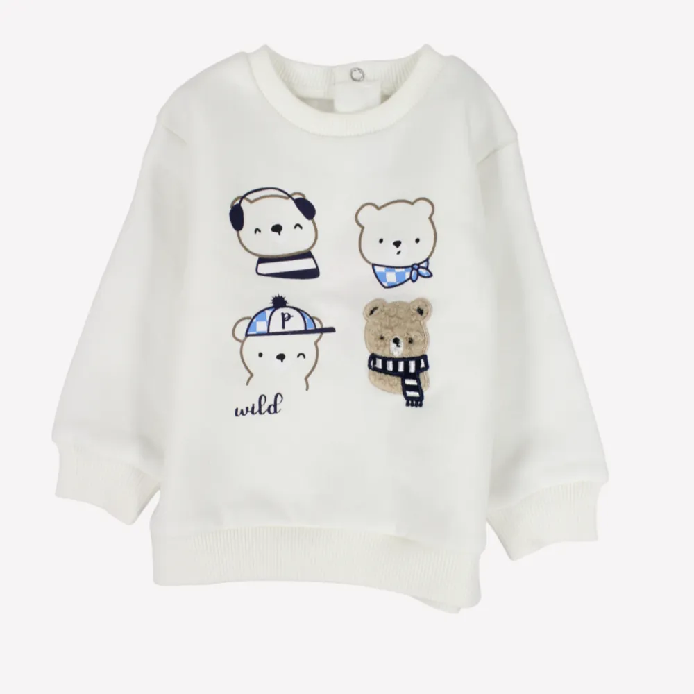 Niedliches Wildes Langarm-Sweatshirt