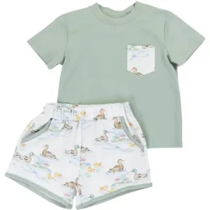 Cypress Row Niedliche Enten Jungen Spiel Hosentaschen Kurzarm Set