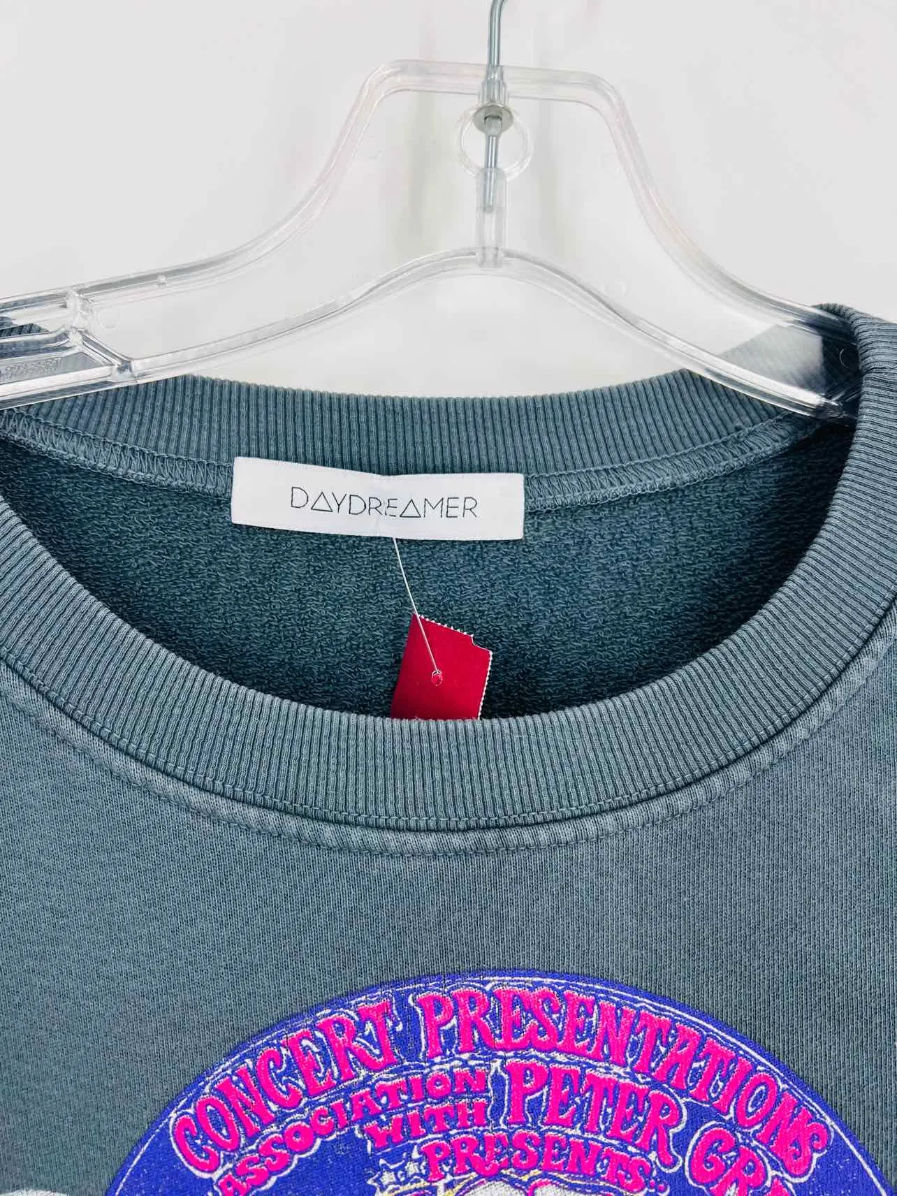 Daydreamer Größe L Grau/Mehrfarbig Siebdruck Oberteil Sweatshirt