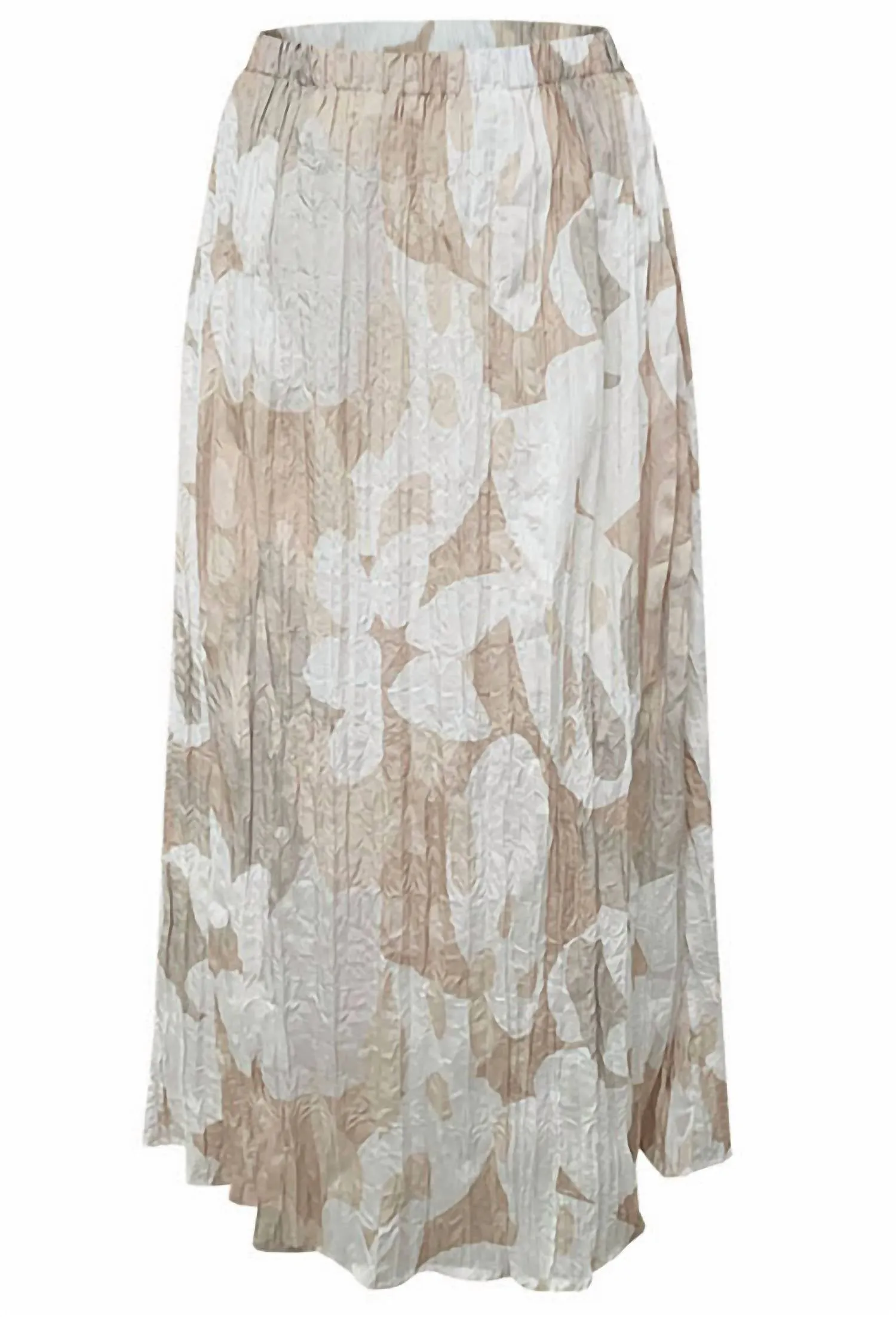 Delphine Besenrock in Beige und Weiß