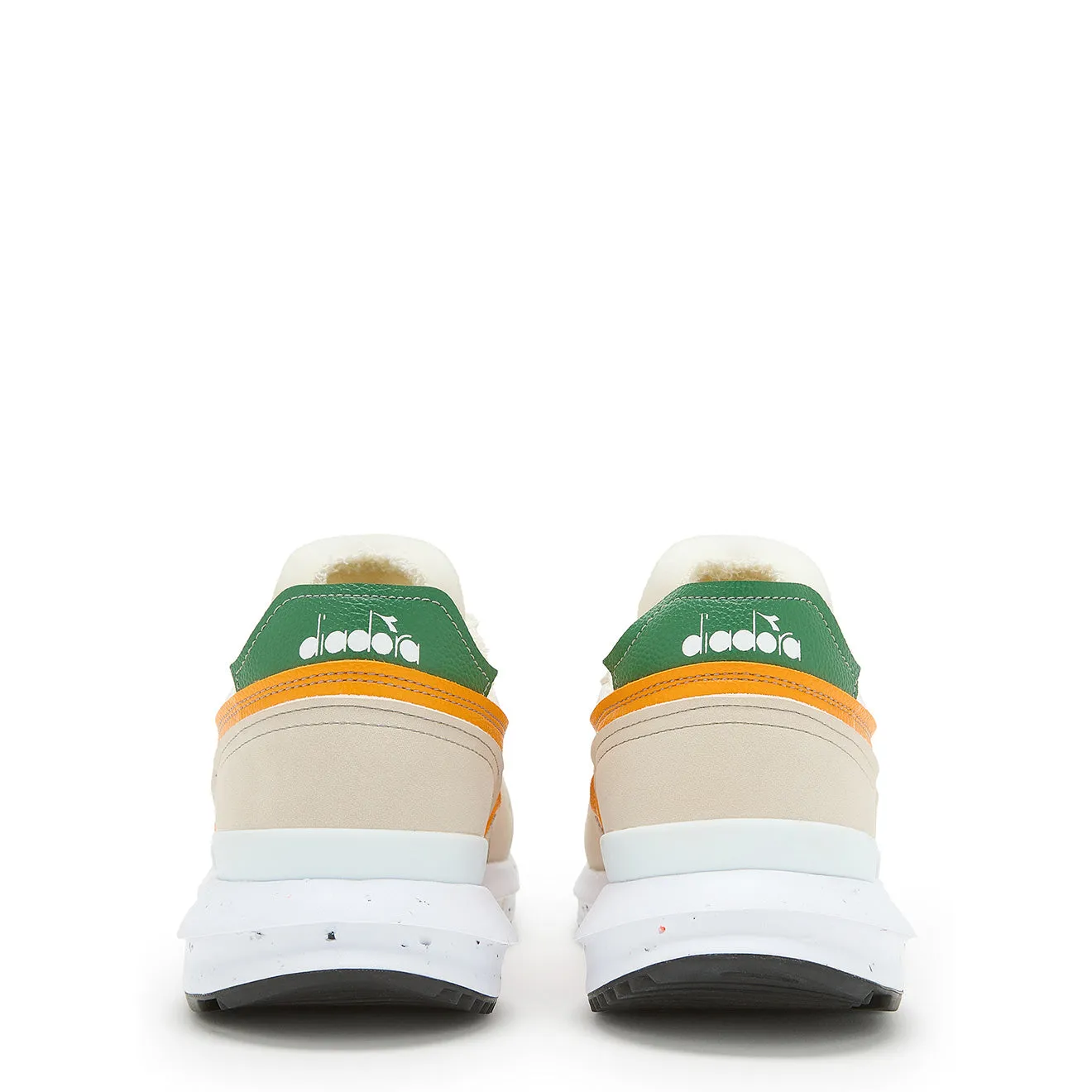 Diadora Damen Kmaro 42 ACBC Turnschuhe Super Weiß / Kadmiumgelb