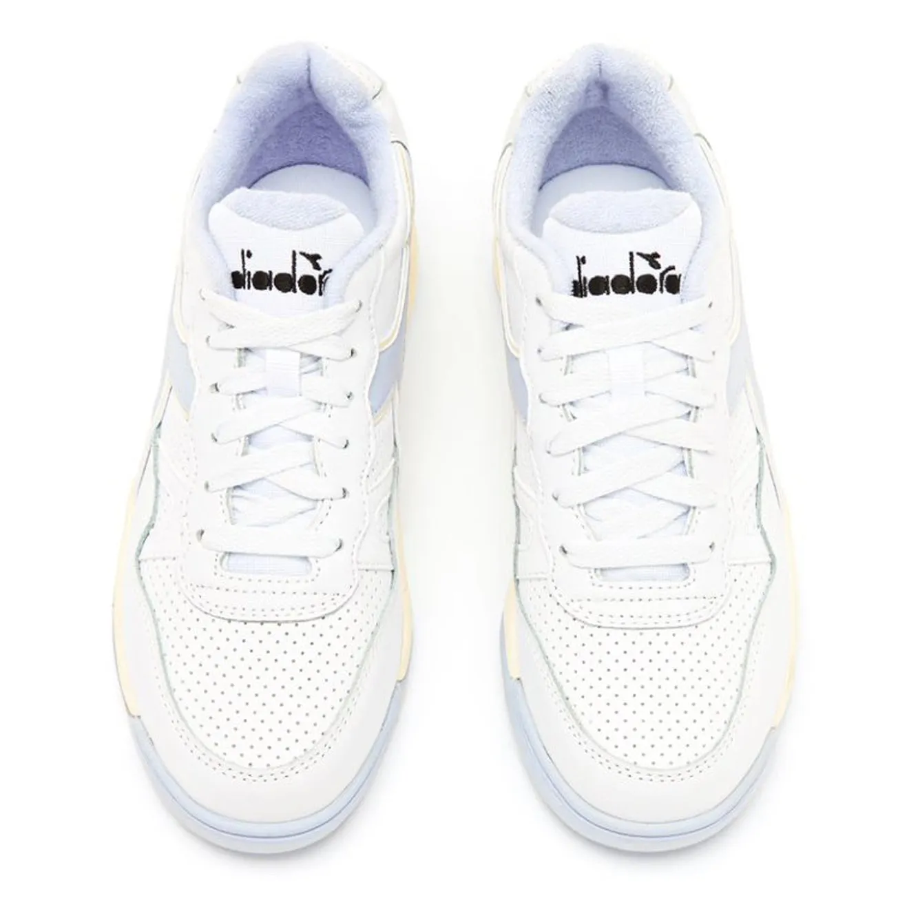Diadora Damen Winner Trainers Weiß / Xenon Blau Schuhe Diadora